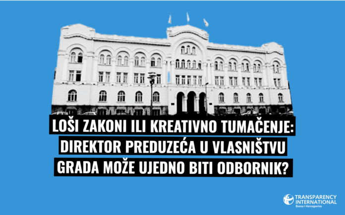 Loši zakoni ili kreativno tumačenje: Direktor preduzeća u vlasništvu Grada može ujedno biti odbornik? Loši zakoni ili kreativno tumačenje: Direktor preduzeća u vlasništvu Grada može ujedno biti odbornik?